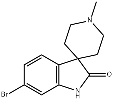 6-Bromo-1'-methylspiro[indoline-3,4'-piperidin]-2-one Structure