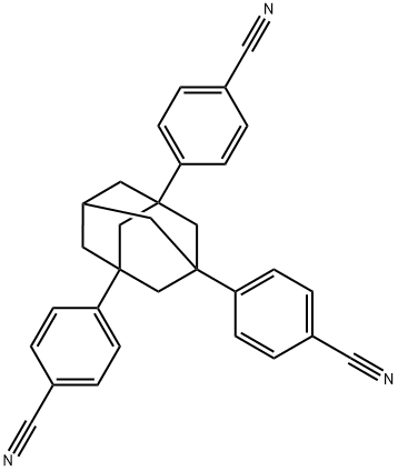 4,4',4''-((1s,3s,5s)-adamantane-1,3,5-triyl)tribenzonitrile Structure