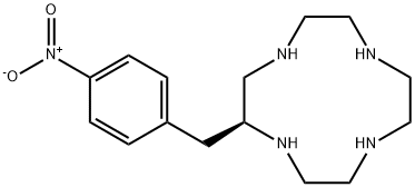 1,4,7,10-Tetraazacyclododecane, 2-[(4-nitrophenyl)methyl]-, (2S)- Structure