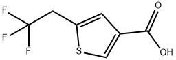 3-Thiophenecarboxylic acid, 5-(2,2,2-trifluoroethyl)- Structure