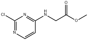 Glycine, N-(2-chloro-4-pyrimidinyl)-, methyl ester Structure