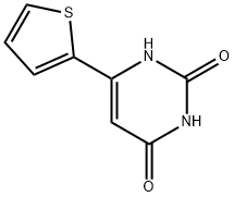 2,4(1H,3H)-Pyrimidinedione, 6-(2-thienyl)- Structure