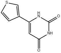 2,4(1H,3H)-Pyrimidinedione, 6-(3-thienyl)- Structure