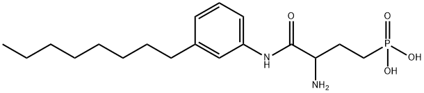 Phosphonic acid, P-[3-amino-4-[(3-octylphenyl)amino]-4-oxobutyl]- Structure