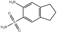 1H-Indene-5-sulfonamide, 6-amino-2,3-dihydro- Structure
