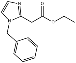 1H-Imidazole-2-acetic acid, 1-(phenylmethyl)-, ethyl ester Structure