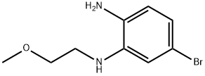 1,2-Benzenediamine, 4-bromo-N2-(2-methoxyethyl)- Structure