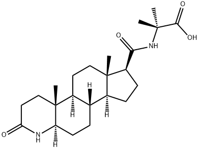 2-((4aR,4bS,6aS,7S,9aS,9bS)-4a,6a-dimethyl-2-oxohexadecahydro-1H-indeno[5,4-f]quinoline-7-carboxamido)-2-methylpropanoic acid Structure