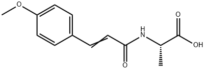 L-Alanine, N-[3-(4-methoxyphenyl)-1-oxo-2-propen-1-yl]- Structure