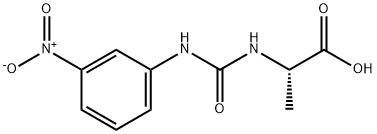 L-Alanine, N-[[(3-nitrophenyl)amino]carbonyl]- Structure