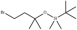 (3-Bromo-1,1-dimethyl-propoxy)-tert-butyl-dimethyl-silane 구조식 이미지