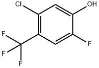 Phenol, 5-chloro-2-fluoro-4-(trifluoromethyl)- Structure