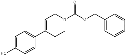 benzyl 4-(4-hydroxyphenyl)-3,6-dihydropyridine-1(2H)-carboxylate Structure