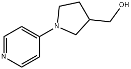 3-Pyrrolidinemethanol, 1-(4-pyridinyl)- Structure