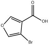 3-Furancarboxylic acid, 4-bromo- Structure