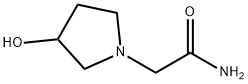 1-Pyrrolidineacetamide, 3-hydroxy- Structure