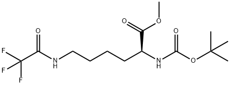 Methyl (2S)-2-{[(tert-butoxy)carbonyl]amino}-6-(trifluoroacetamido)hexanoate Structure