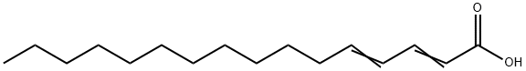 2,4-Hexadecadienoic acid Structure
