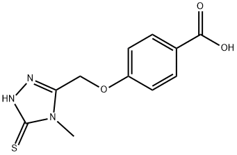 4-[(4-methyl-5-sulfanylidene-1H-1,2,4-triazol-3-yl)methoxy]benzoic acid 구조식 이미지