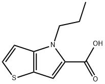 4H-Thieno[3,2-b]pyrrole-5-carboxylic acid, 4-propyl- Structure