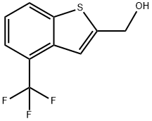 Benzo[b]thiophene-2-methanol, 4-(trifluoromethyl)- Structure
