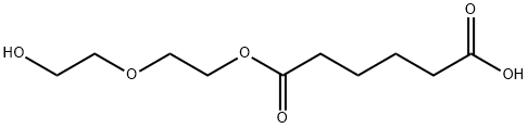 Hexanedioic acid, 1-[2-(2-hydroxyethoxy)ethyl] ester Structure