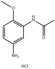 Acetamide, N-(5-amino-2-methoxyphenyl)-, hydrochloride (1:1) Structure