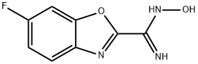 2-Benzoxazolecarboximidamide, 6-fluoro-N-hydroxy- Structure