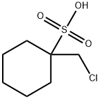 Cyclohexanesulfonic acid, 1-(chloromethyl)- Structure