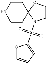 1-Oxa-4,8-diazaspiro[4.5]decane, 4-(2-thienylsulfonyl)- Structure