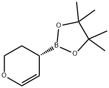 2H-Pyran, 3,4-dihydro-4-(4,4,5,5-tetramethyl-1,3,2-dioxaborolan-2-yl)-, (4S)- Structure