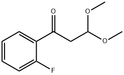 1-Propanone, 1-(2-fluorophenyl)-3,3-dimethoxy- Structure