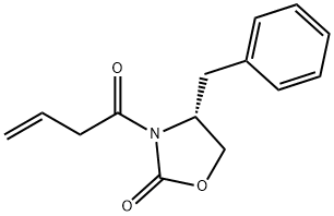 2-Oxazolidinone, 3-(1-oxo-3-buten-1-yl)-4-(phenylmethyl)-, (4R)- Structure