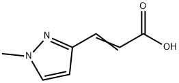 (2E)-3-(1-methyl-1H-pyrazol-3-yl)acrylic acid Structure