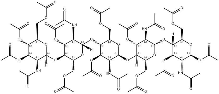 (1β→4)-PentaglucosaMine Peracetate Structure