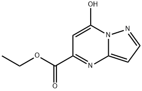 Pyrazolo[1,5-a]pyrimidine-5-carboxylic acid, 7-hydroxy-, ethyl ester 구조식 이미지