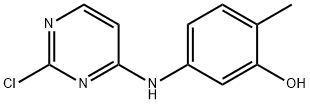 Phenol, 5-[(2-chloro-4-pyrimidinyl)amino]-2-methyl- 구조식 이미지
