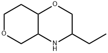 2H,5H-Pyrano[4,3-b]-1,4-oxazine, 3-ethylhexahydro- 구조식 이미지