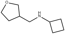 3-Furanmethanamine, N-cyclobutyltetrahydro- Structure