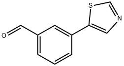 Benzaldehyde, 3-(5-thiazolyl)- 구조식 이미지