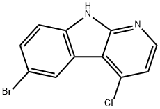6-Bromo-4-chloro-9H-pyrido[2,3-b]indole Structure