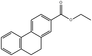 2-Phenanthrenecarboxylic acid, 9,10-dihydro-, ethyl ester 구조식 이미지