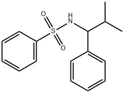 N-(2-methyl-1-phenylpropyl)benzenesulfonamide 구조식 이미지