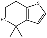 Thieno[3,2-c]pyridine, 4,5,6,7-tetrahydro-4,4-dimethyl- 구조식 이미지