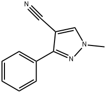 1H-Pyrazole-4-carbonitrile, 1-methyl-3-phenyl- Structure