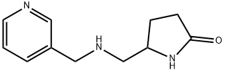 2-Pyrrolidinone, 5-[[(3-pyridinylmethyl)amino]methyl]- Structure