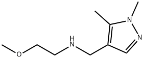 1H-Pyrazole-4-methanamine, N-(2-methoxyethyl)-1,5-dimethyl- Structure