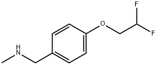 1-[4-(2,2-difluoroethoxy)phenyl]-N-methylmethanamine Structure