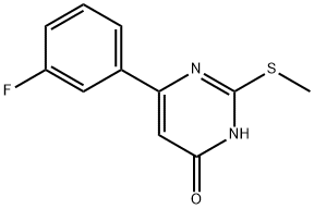 4(3H)-Pyrimidinone, 6-(3-fluorophenyl)-2-(methylthio)- Structure