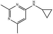 4-Pyrimidinamine, N-cyclopropyl-2,6-dimethyl- Structure